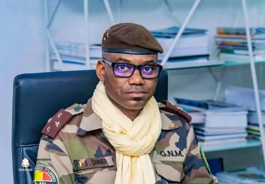 Colonel Sadio Camara Mali Defence Minister file photo military government Bamako
