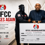 Former Nigerian Power Minister Saleh Mamman after his arrest by Nigeria’s anti-graft agency.