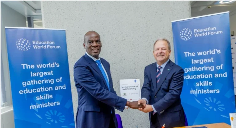Ghana Education Minister Haruna Iddrisu and Google for Education officials during the MoU signing ceremony