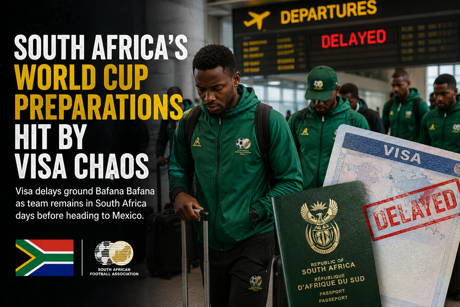 South Africa football hit with visa choas