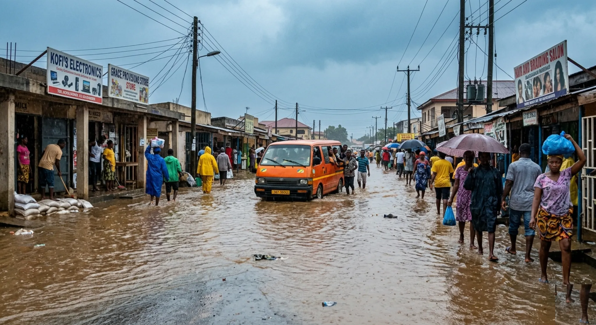Accra flooding risk warning as streets flood during heavy rains