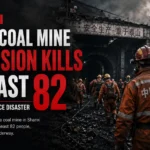 Emergency workers respond after a deadly coal mine explosion in China’s Shanxi province.