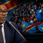 DR Congo football supporters during an international match.
