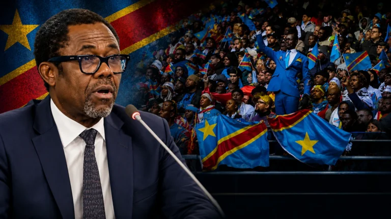 DR Congo football supporters during an international match.