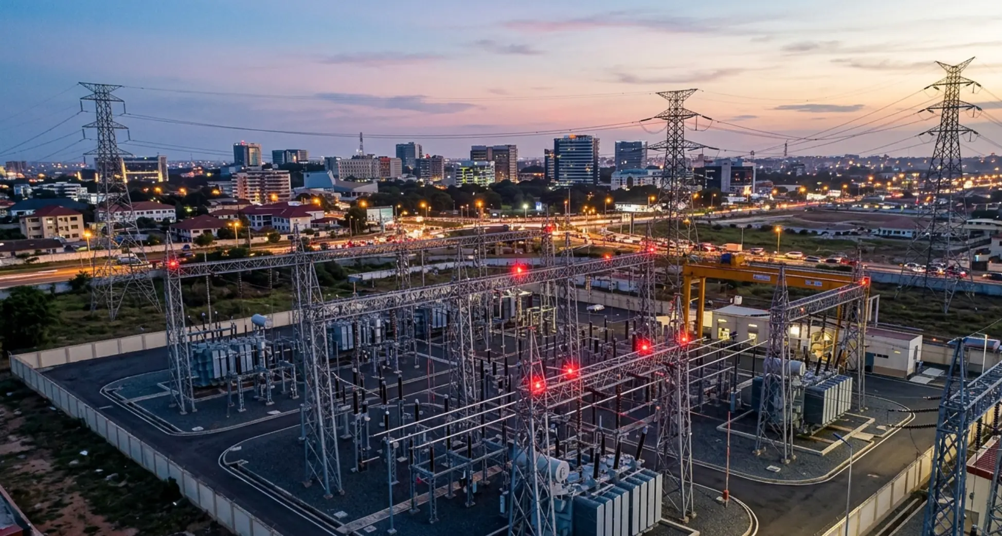 Ghana's power supply stability seen at Accra electricity substation