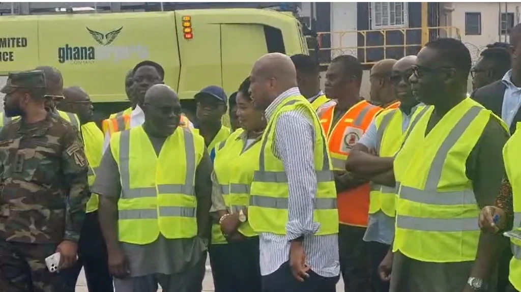 Foreign Affairs Minister, Samuel Okudzeto Ablakwa, joined officials at the airport to receive the arrivals,