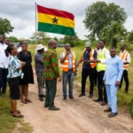 Ho 24-hour economy market project site handover Ghana