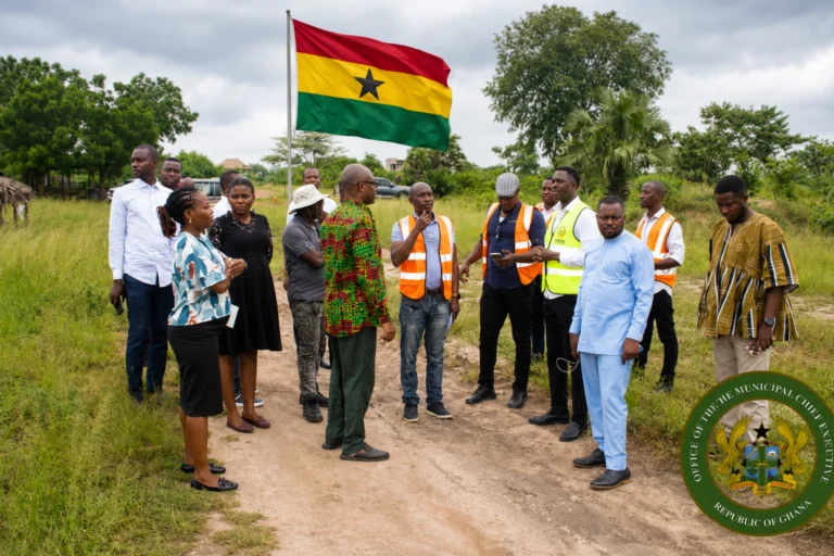 Ho 24-hour economy market project site handover Ghana