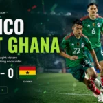 Mexico defeated Ghana 2-0 in an international friendly