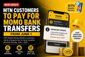 MTN Ghana to start charging customers for bank transfer