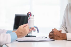 Man consulting with a specialist