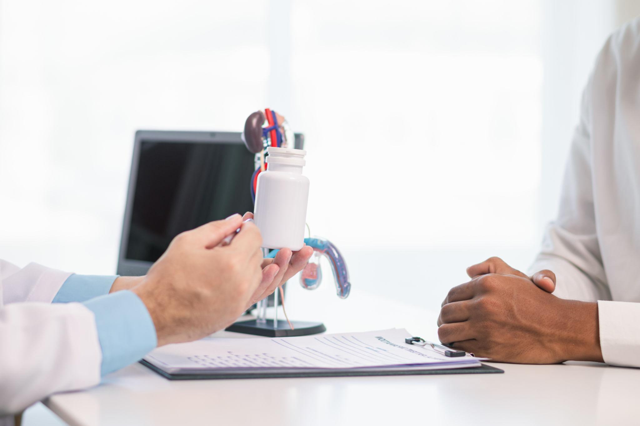Man consulting with a specialist