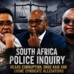 Proceedings of South Africa's Madlanga Commission investigating corruption allegations within law enforcement.