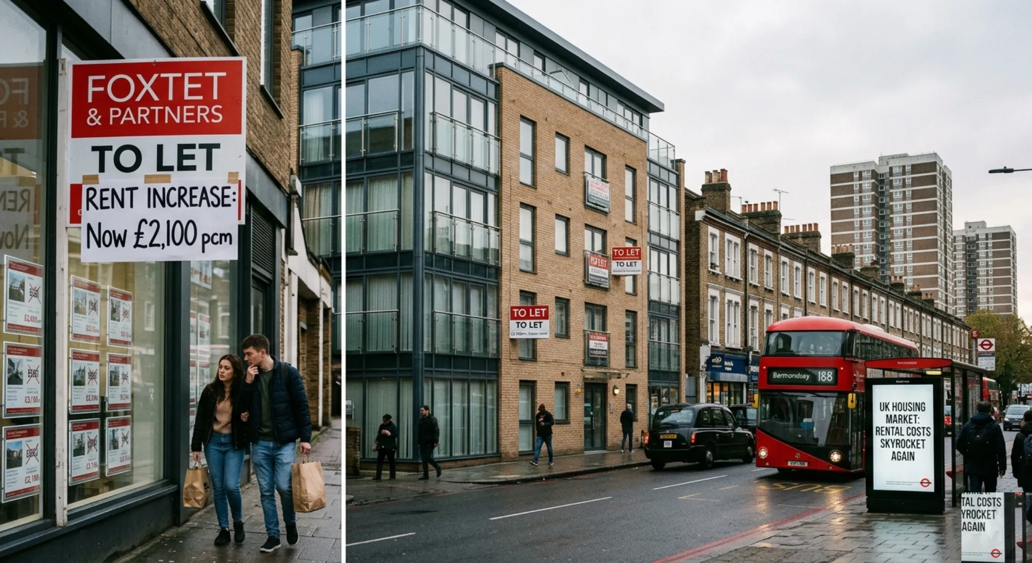UK rent prices rise across London residential housing