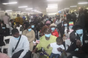 Photos of returning Ghanaians from South Africa