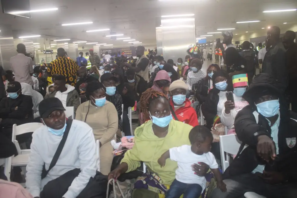 Photos of returning Ghanaians from South Africa