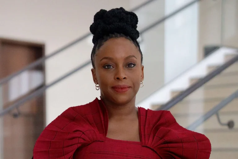 Chimamanda Ngozi Adichie during a public appearance.