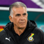 Carlos Queiroz during Ghana's FIFA World Cup campaign before announcing his resignation as Black Stars coach.