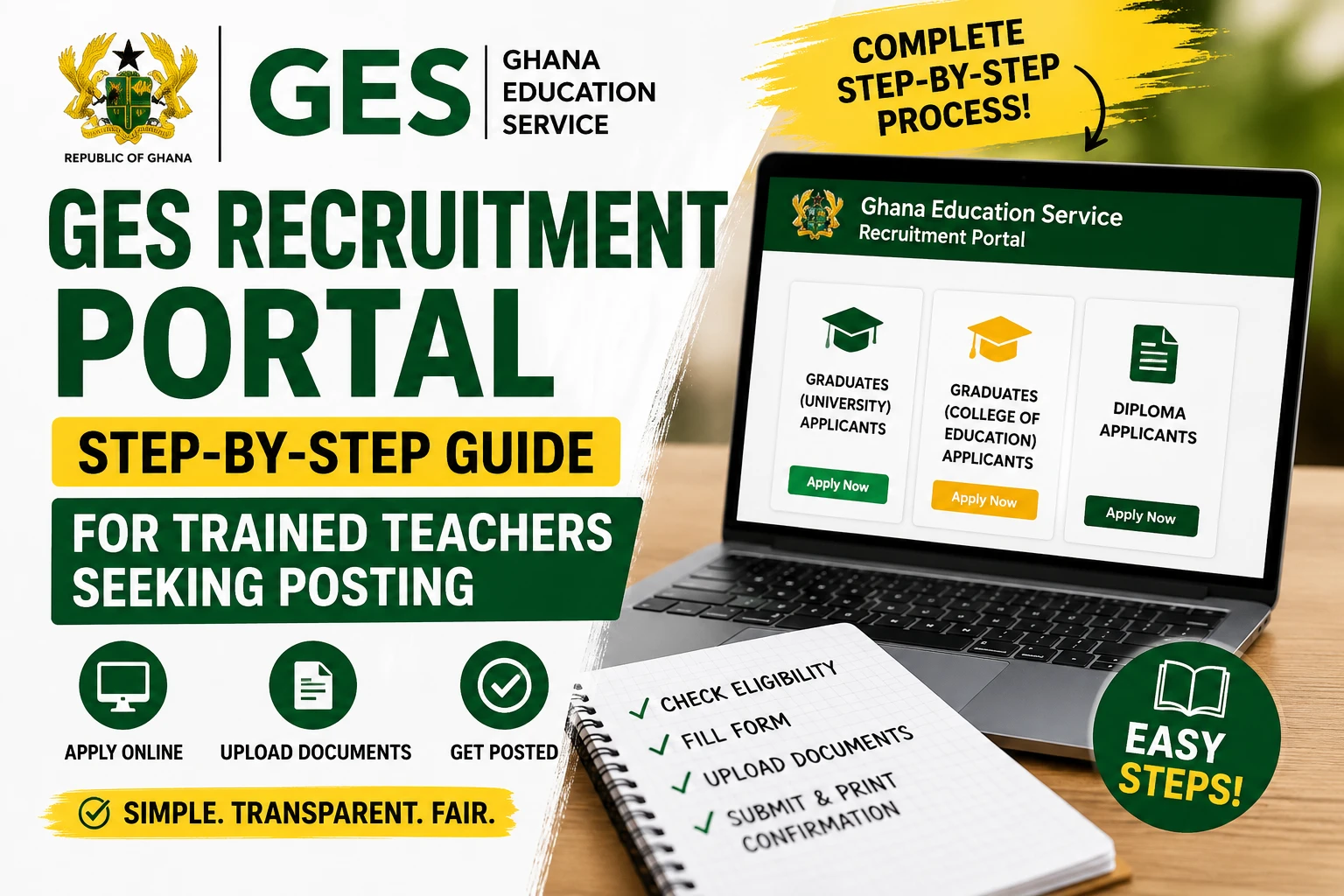 GES Recruitment Portal: Step-by-Step Guide for Teacher Recruitment and Posting in Ghana