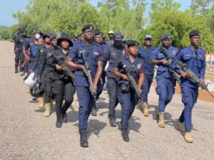 Police investigate the discovery of an unidentified woman's body near Somanya in Ghana's Eastern Region.
