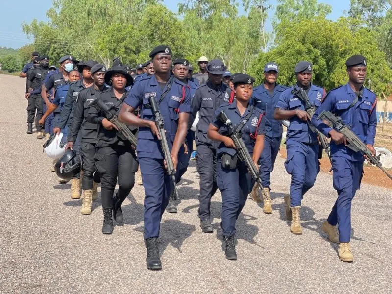 Police investigate the discovery of an unidentified woman's body near Somanya in Ghana's Eastern Region.