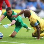Ghana's national football team competes against Wales in a World Cup warm-up match in Cardiff.