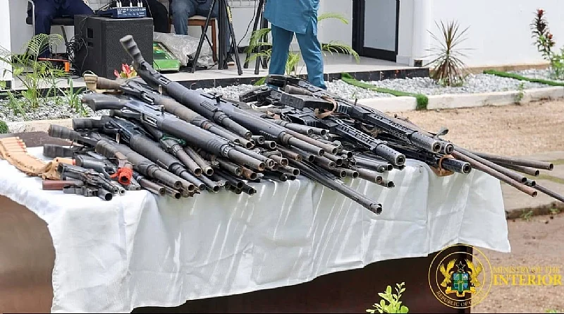 seized firearms Ghana