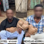 Suspected narcotics recovered during a police anti-drug operation in Kumasi.