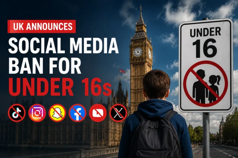 UK to Ban Social Media for Under-16s