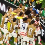 USA players celebrate after defeating Paraguay 4-1 in the FIFA World Cup 2026 opener.