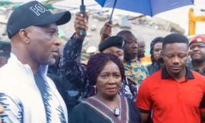 Vice President Professor Jane Naana Opoku-Agyemang visited the scene and urged Ghanaians to act responsibly and comply with laws designed to prevent avoidable disasters.