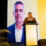 Ibrahim Misto speaks at a digital transformation conference hosted by MTN Ghana, highlighting innovation and digital technology leadership.