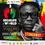 Stonebwoy featured on promotional artwork for Ghana's Highlife to the World campaign launching in Barcelona.
