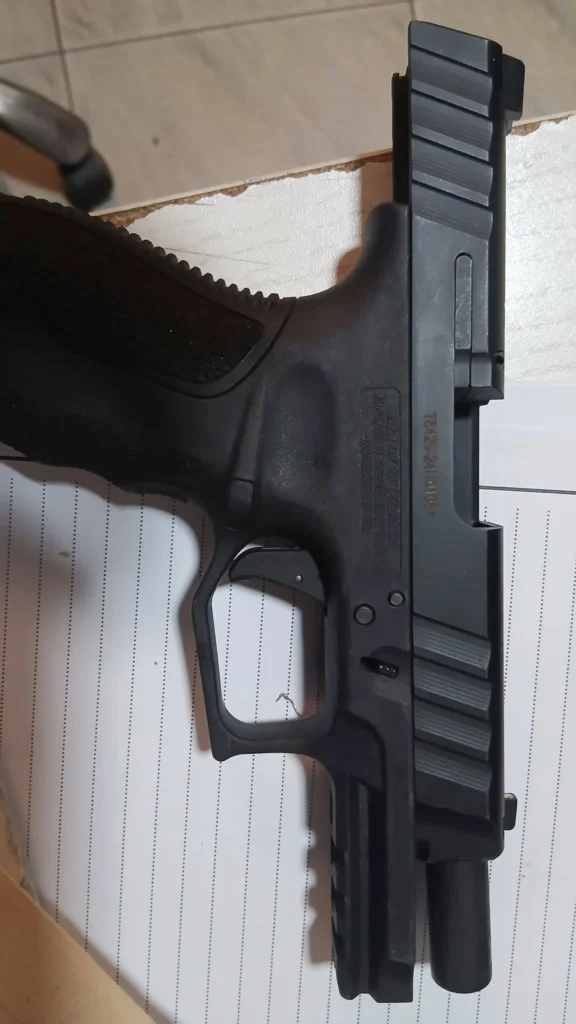Firearms and ammunition recovered by the Ghana Police Service during an intelligence-led operation in Sapeiman, Greater Accra.