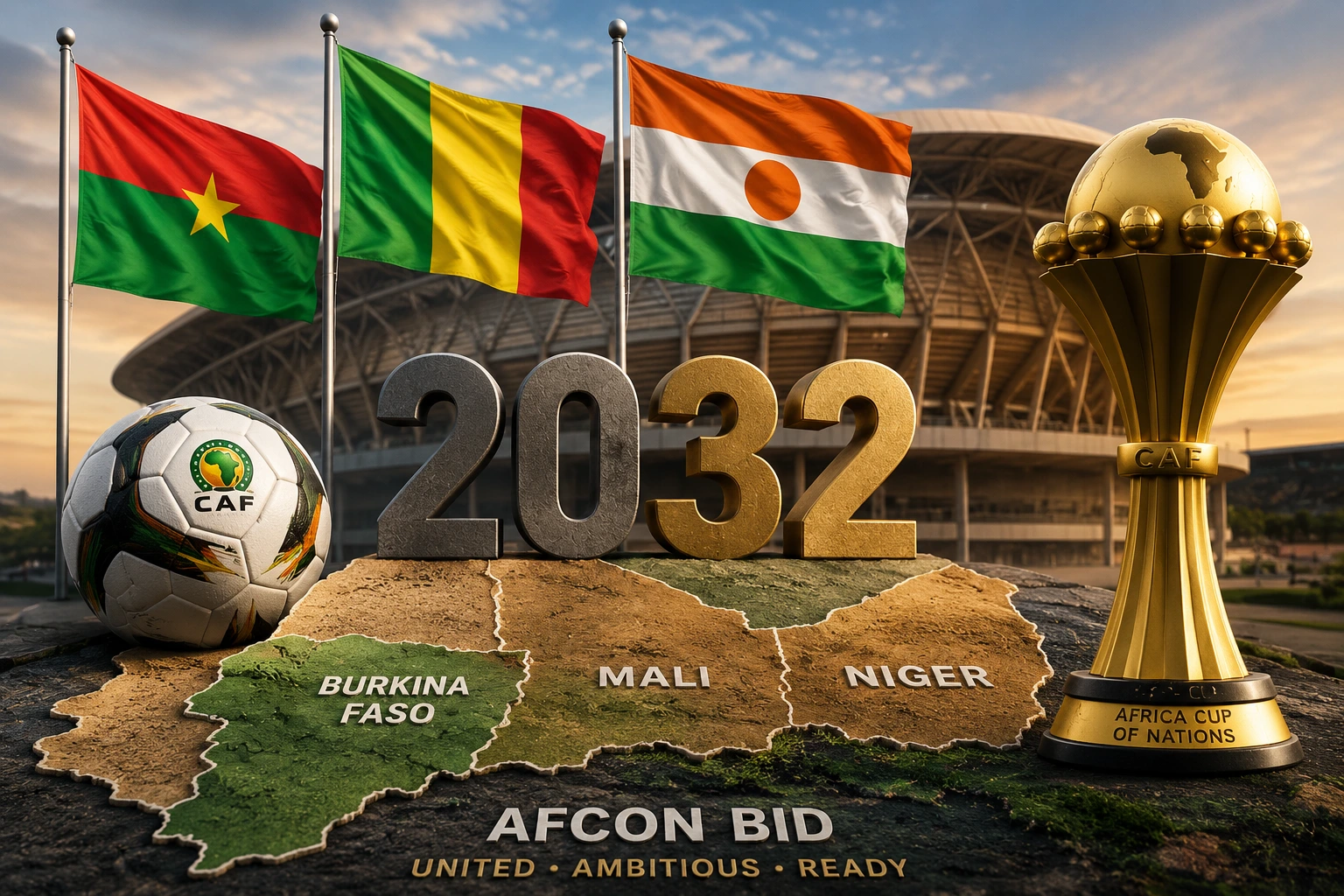 Burkina Faso Mali Niger 2032 AFCON bid