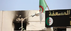 Firefighters respond to a deadly fire at a foster care home in Algiers, Algeria.