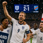 England win against DR Congo