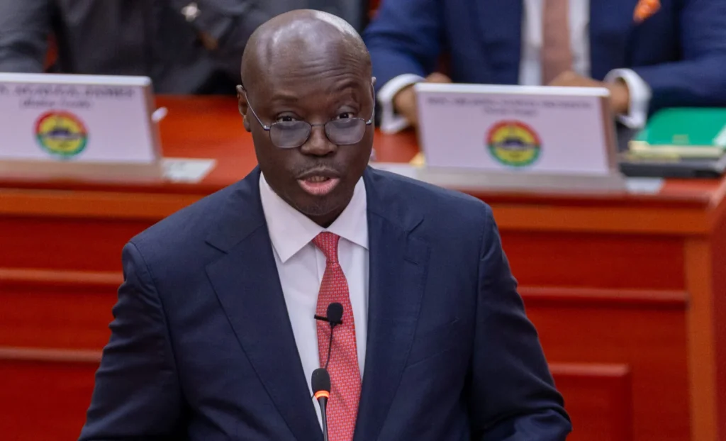 current Finance Minister Dr Cassiel Ato Forson