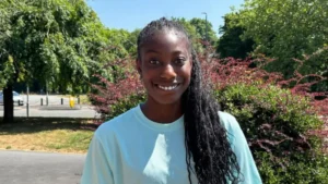 British-born tennis player Gwen Klu, who will represent Ghana at the Billie Jean King Cup in Botswana.