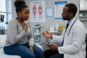 Sepsis: Doctor-patient consultation in modern clinic