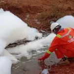Preliminary findings suggest that a spillage occurred after a lorry was involved in an accident