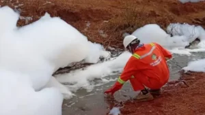 Preliminary findings suggest that a spillage occurred after a lorry was involved in an accident