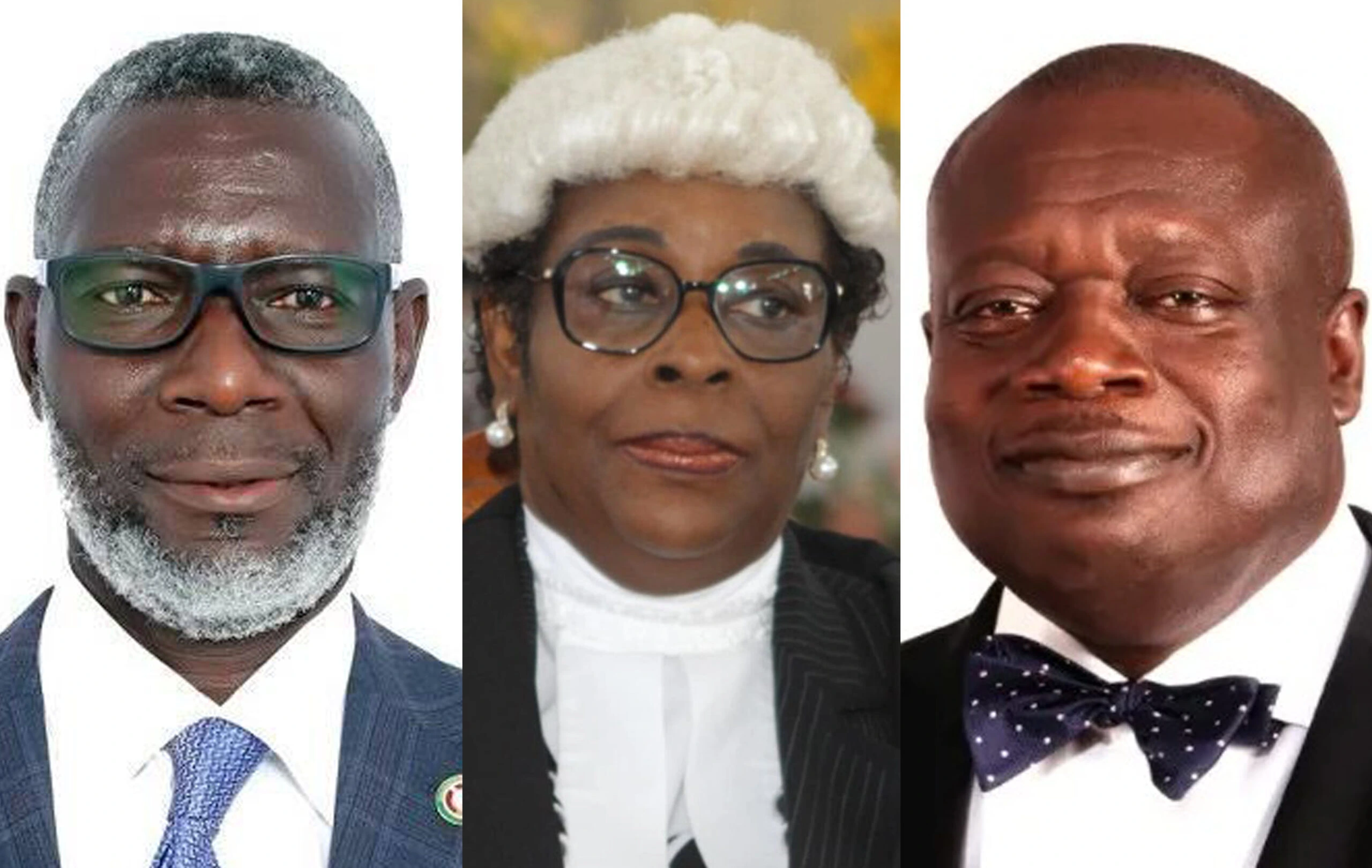 President Mahama's three nominees for appointment to Ghana's Supreme Court.