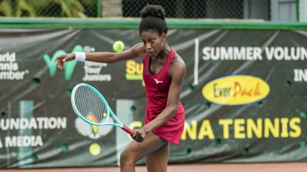 British-born tennis player Gwen Klu, who will represent Ghana at the Billie Jean King Cup in Botswana.