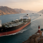 Oil tanker in the Strait of Hormuz