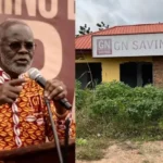 Dr Papa Kwesi Nduom and a GN Savings branch following the Supreme Court's stay of execution