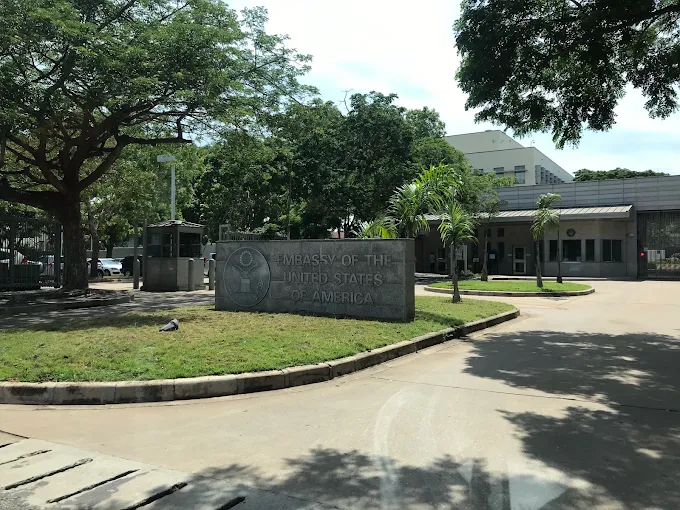 The United States Embassy in Accra or the U.S. Embassy in Accra