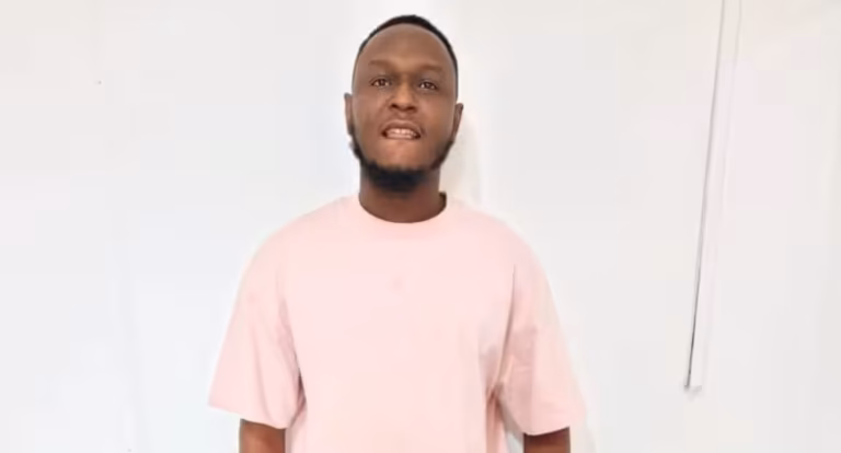 Eric Afoakwa after his arrest by officers of the Ghana Police Service.