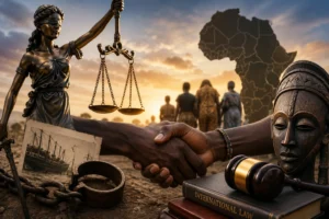illustrating reparatory justice and the history of the transatlantic slave trade.