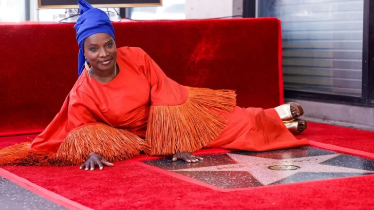 Angélique Kidjo at her Hollywood Walk of Fame ceremony